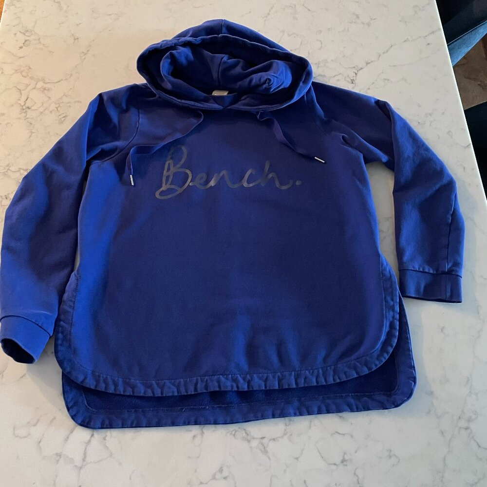 Bench Women sweatshirt hoodie size Large - Gorgeous Dark Cobalt Blue